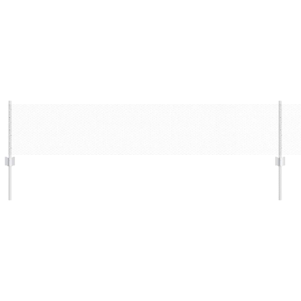 Vidaxl hek met paal zilver 0,4 x 25 m staal