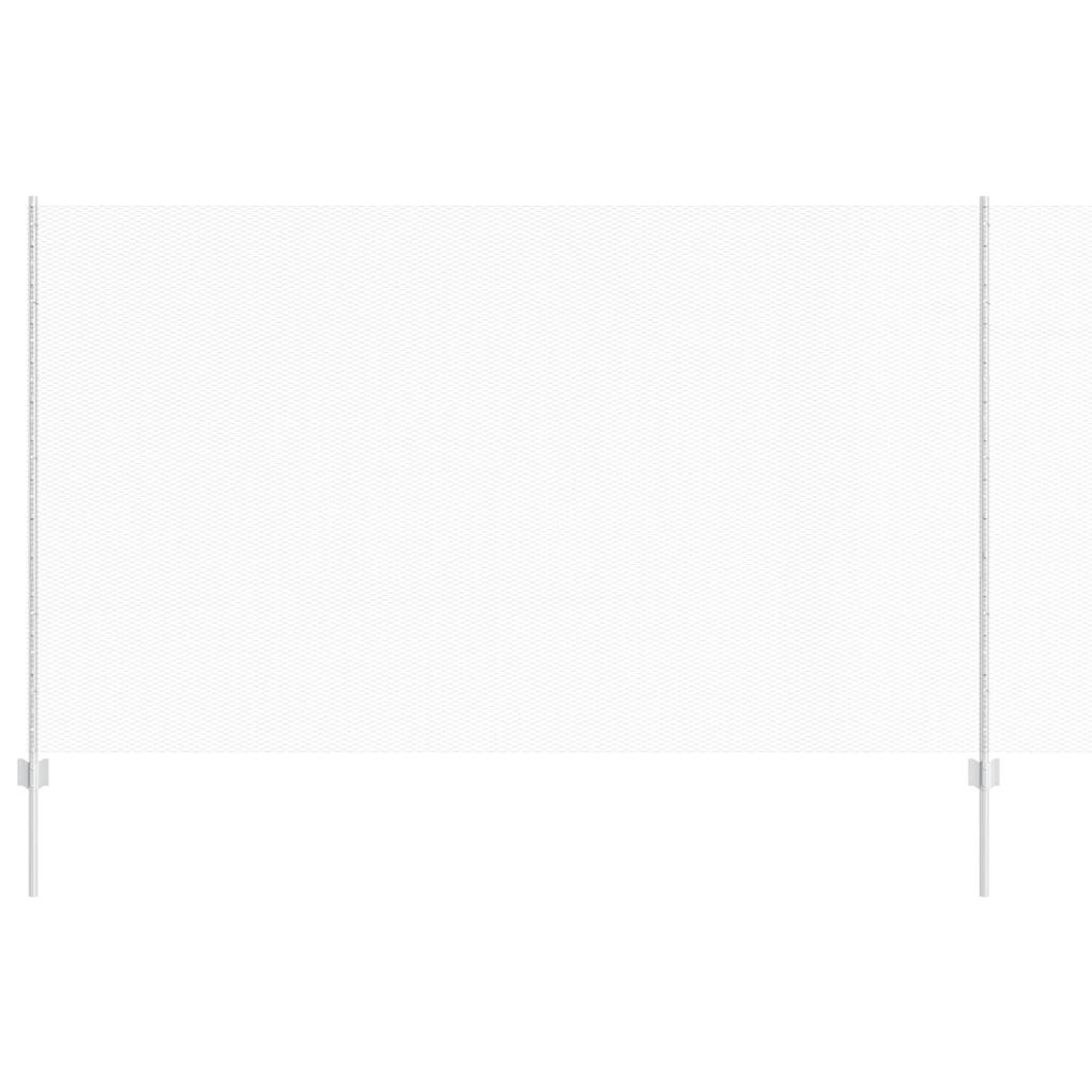 Vidaxl hek met paal zilver 1,4 x 25 m staal