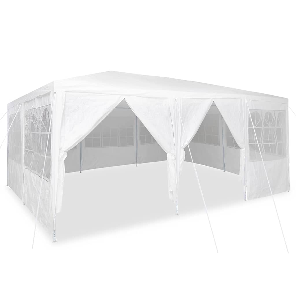 Vidaxl partytent wit 600 x 400 x 266 cm polyetheen
