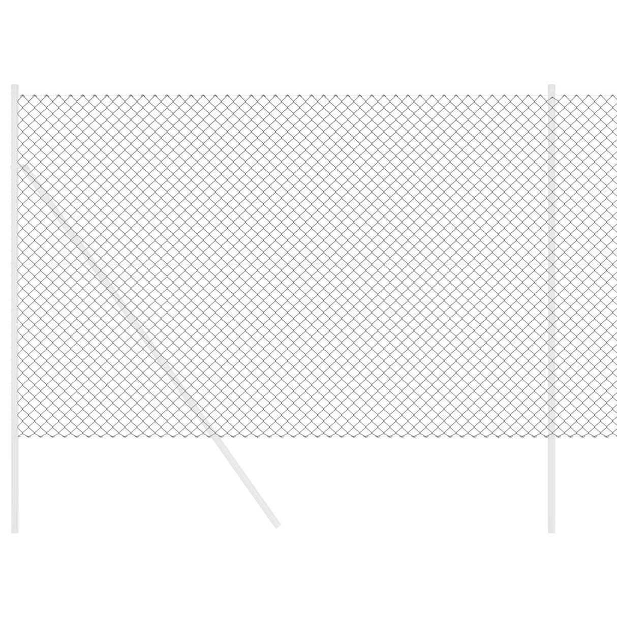 Vidaxl kettenschakelhek grijs 25 x 1,6 m staal