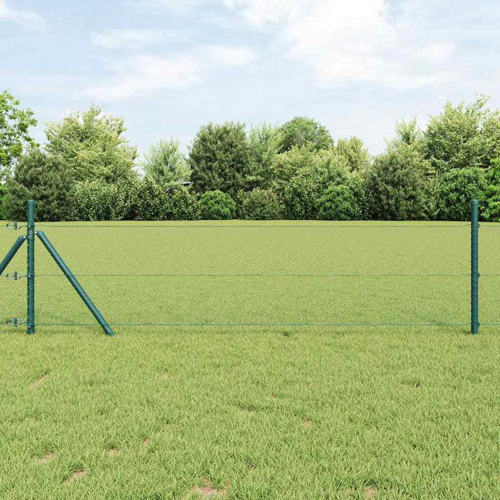 Vidaxl hexagon hek groen 0,4 x 100 m pvc