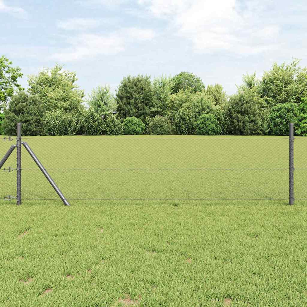 Vidaxl hexagon hek grijs 0,6 x 100 m pvc