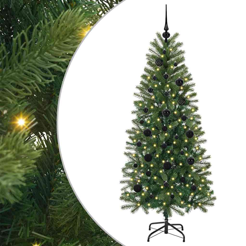 Vidaxl kunstkerstboom met 150 led met standaard groen 150 cm pe en pvc