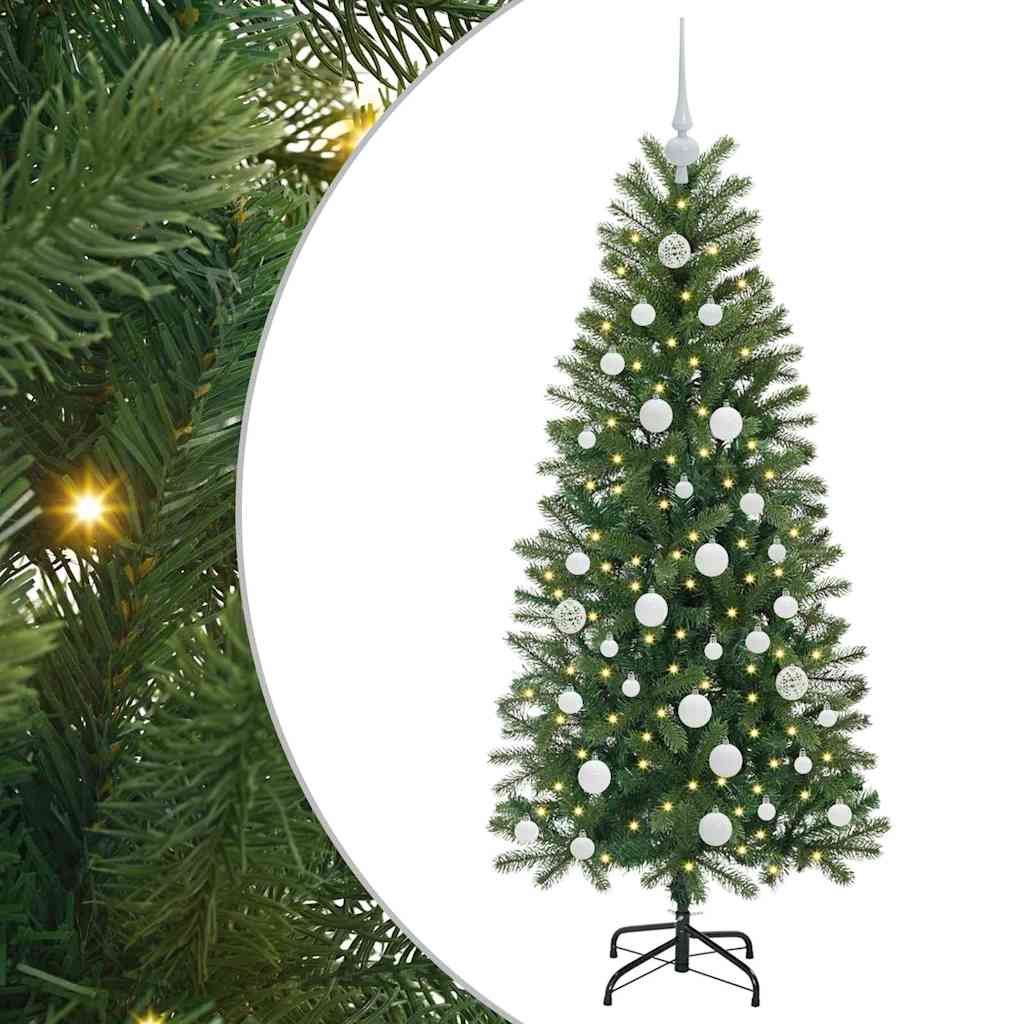Vidaxl kunstkerstboom met 150 led met standaard groen 150 cm pe en pvc