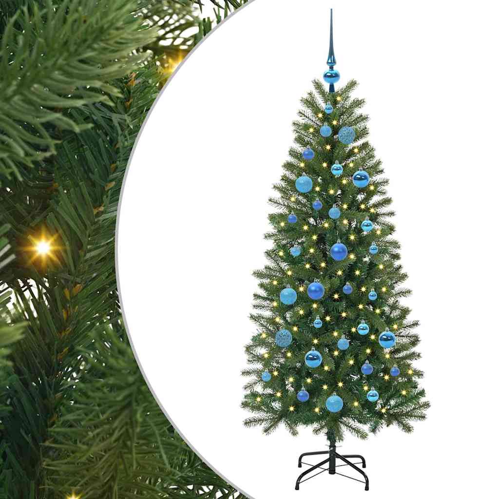 Vidaxl kunstkerstboom met 150 led met standaard groen 150 cm pe en pvc