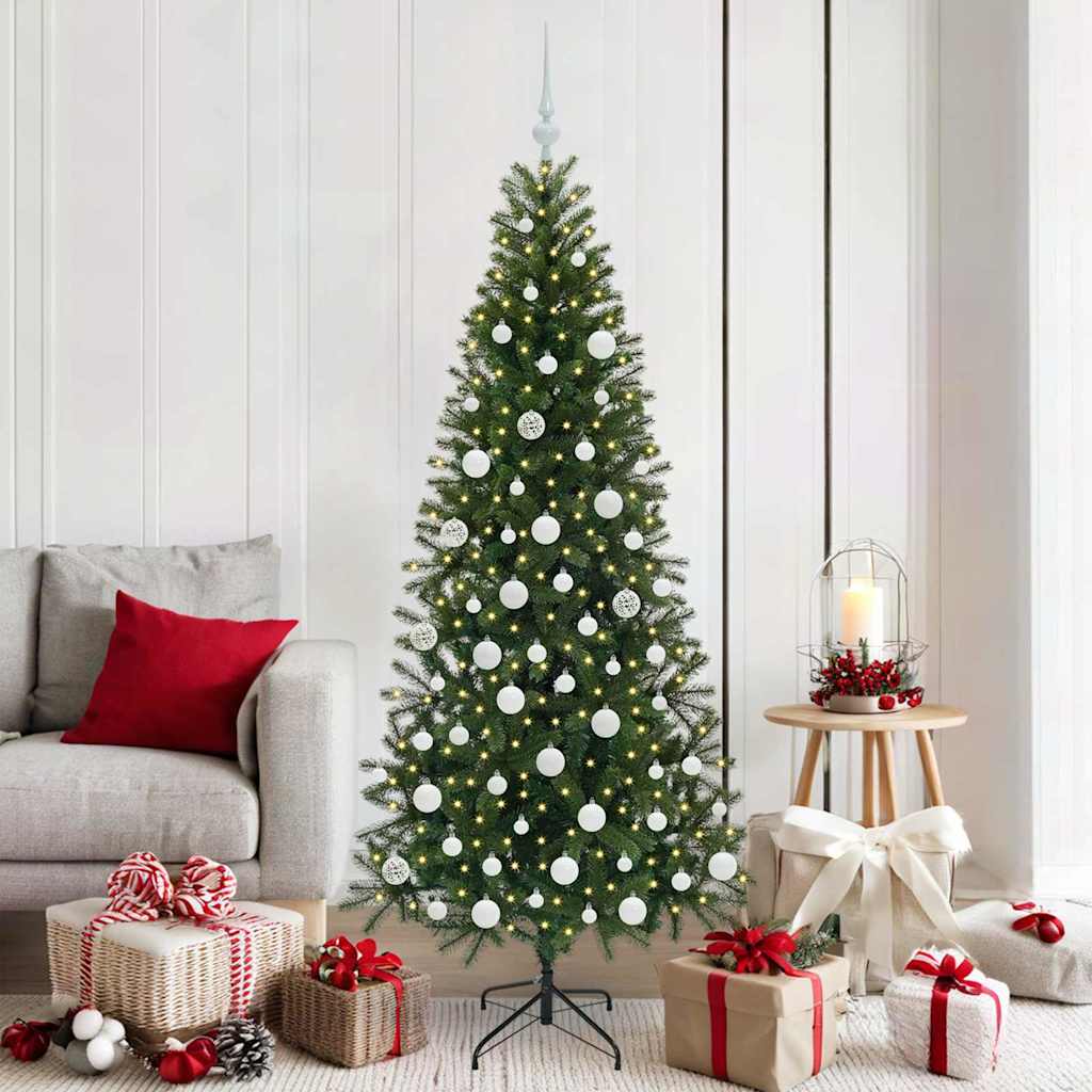 Vidaxl kunstkerstboom met 300 led met standaard groen 180 cm pe en pvc