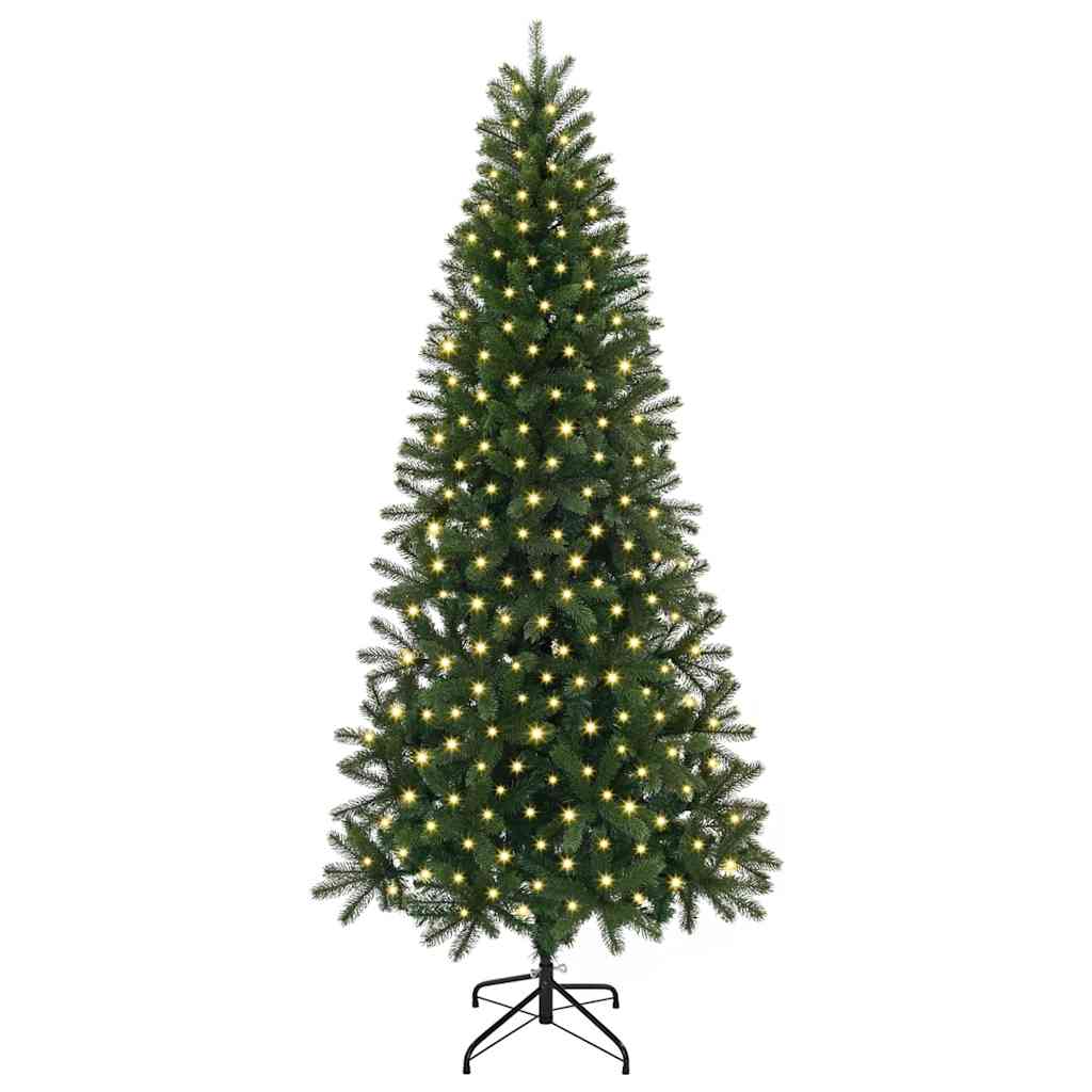 Vidaxl kunstkerstboom met 300 led met standaard groen 240 cm pe en pvc