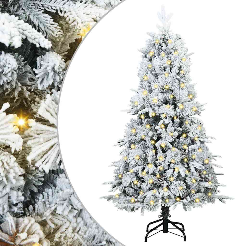 Vidaxl kunstmatige inklapbare kerstboom groen 120 cm pe en pvc