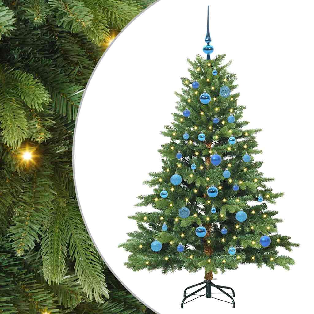 Vidaxl kunstkerstboom met 150 led met standaard groen 150 cm pe en pvc