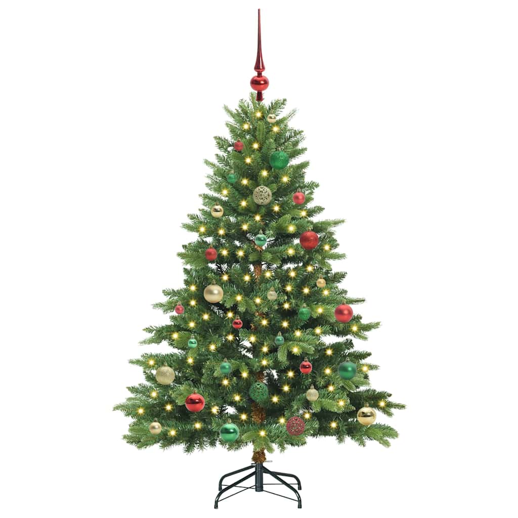Vidaxl kunstkerstboom met 150 led met standaard groen 150 cm pe en pvc