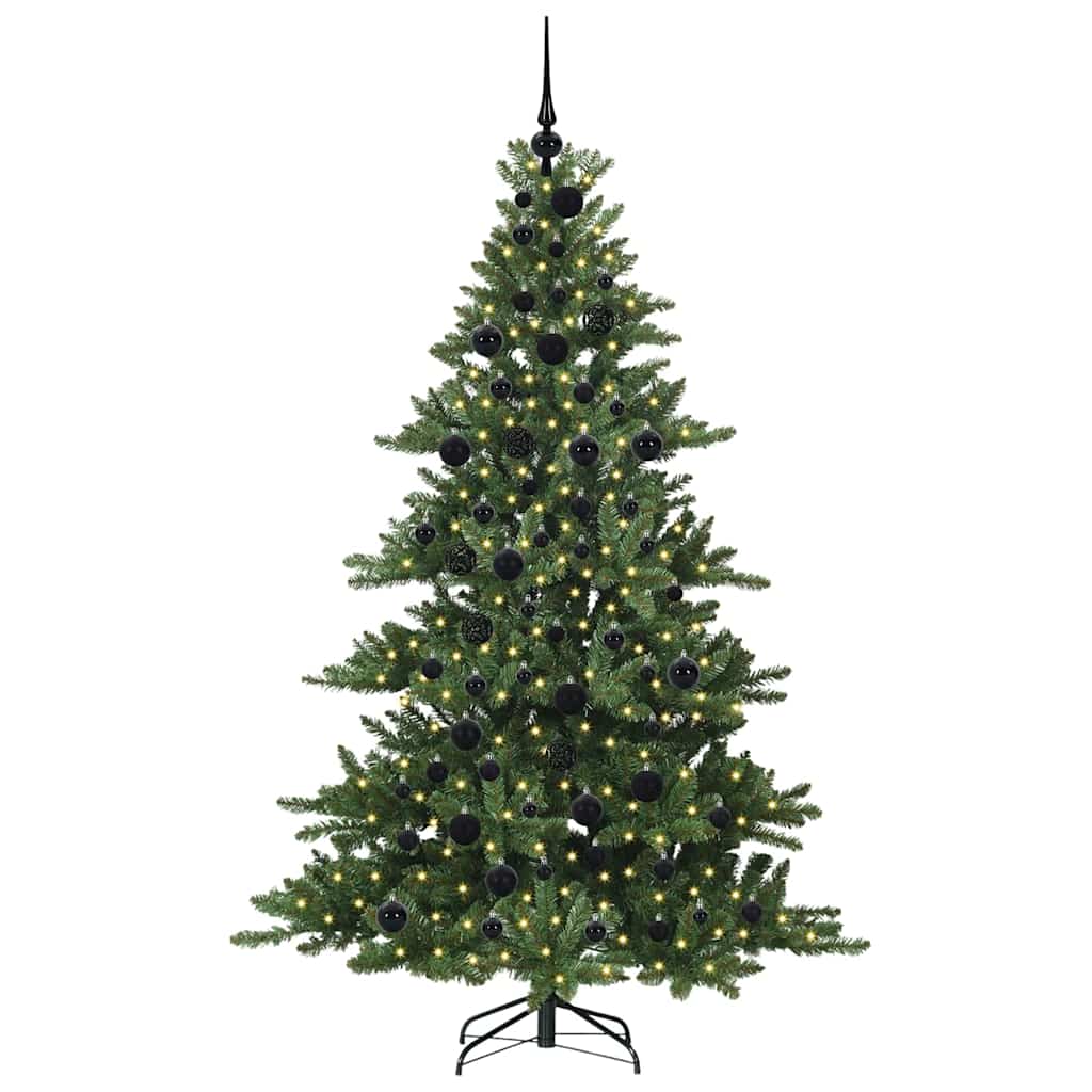 Vidaxl kunstmatige inklapbare kerstboom groen 180 cm pvc en staal