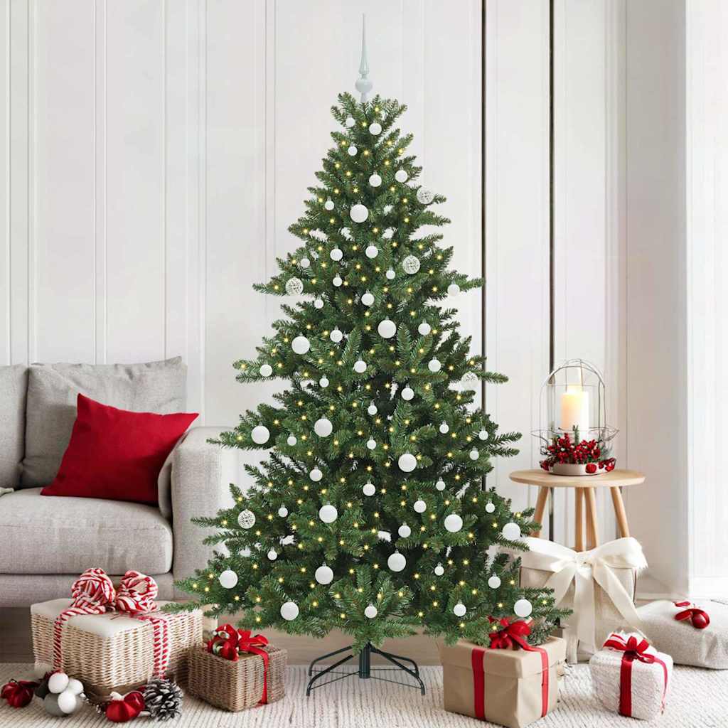 Vidaxl kunstmatige inklapbare kerstboom groen 180 cm pvc en staal