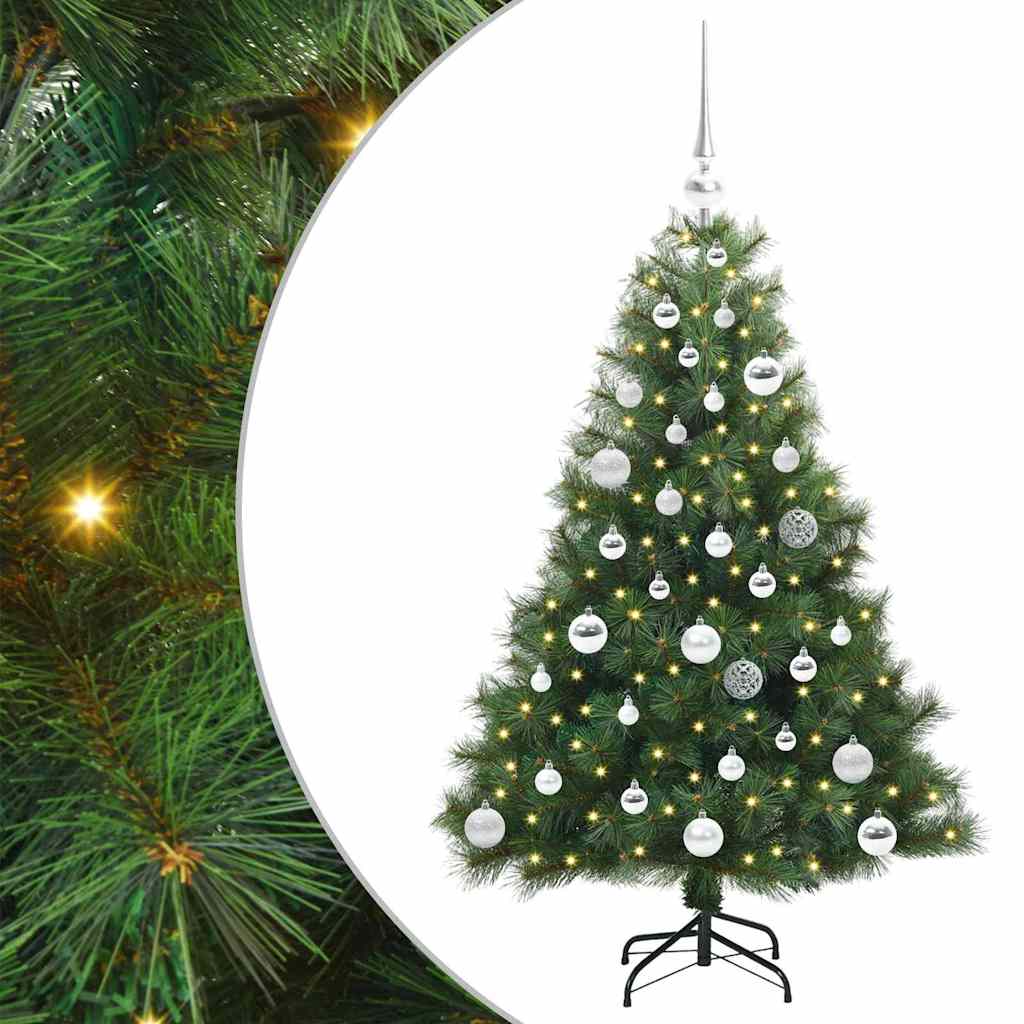 Vidaxl kunstkerstboom met 150 led met standaard groen 120 cm pe en pvc