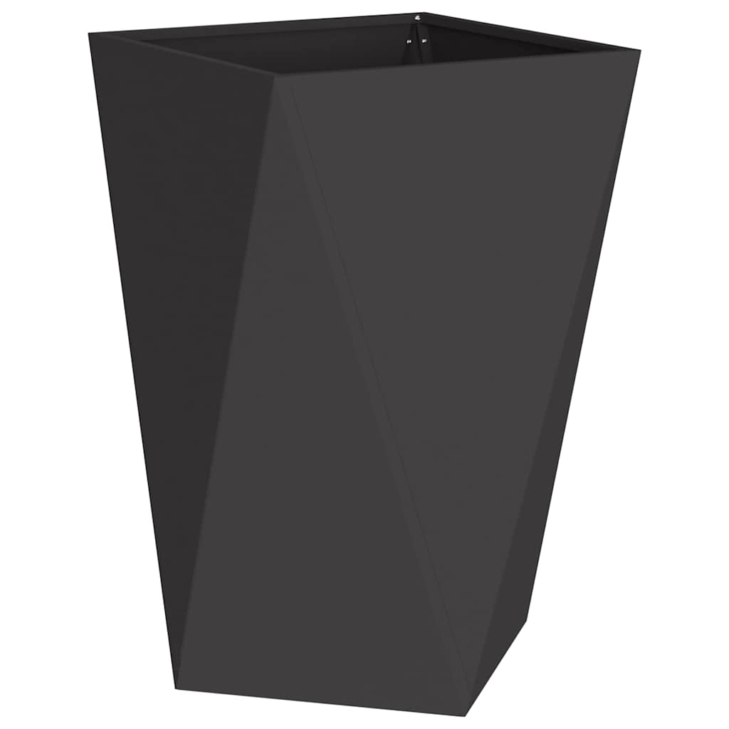 Vidaxl plantenbak zwart 50 x 50 x 75 cm staal
