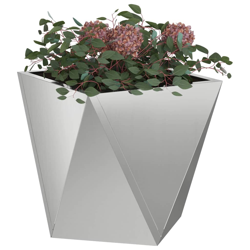 Vidaxl plantenbak zilver 30 x 30 x 30 cm gegalvaniseerd staal