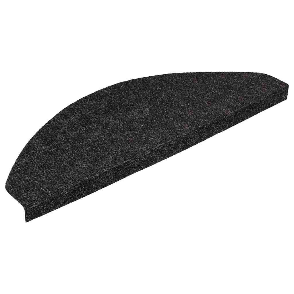 Vidaxl trapmatten zelfklevend 20 st 56x17x3 cm zwart