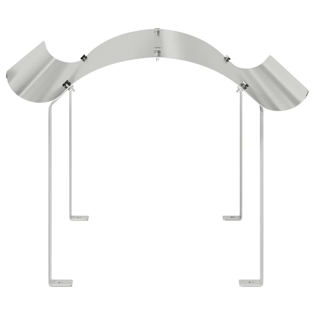 Vidaxl schoorsteenkap zilver 59,5 x 50 x 36,5 cm roestvrij staal