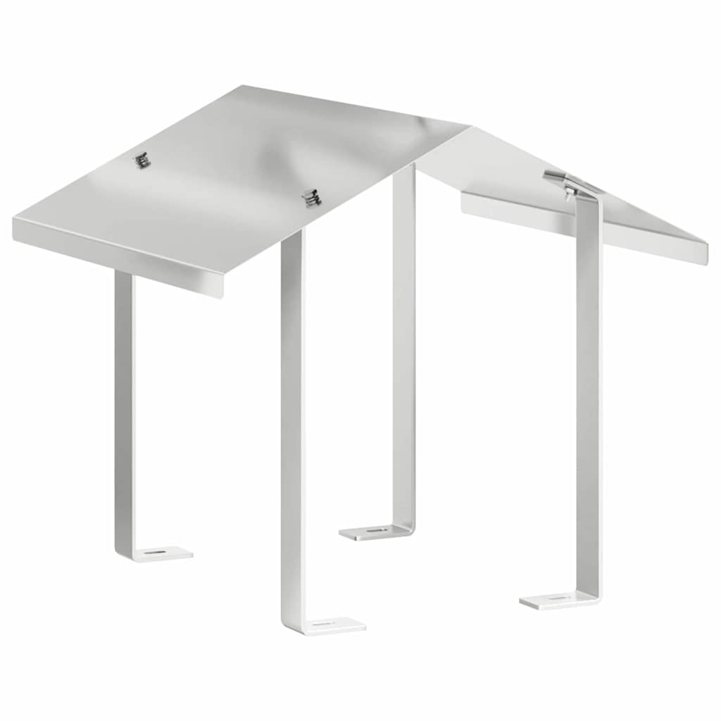 Vidaxl rookkap zilver 40 x 40 x 37,5 cm roestvrij staal