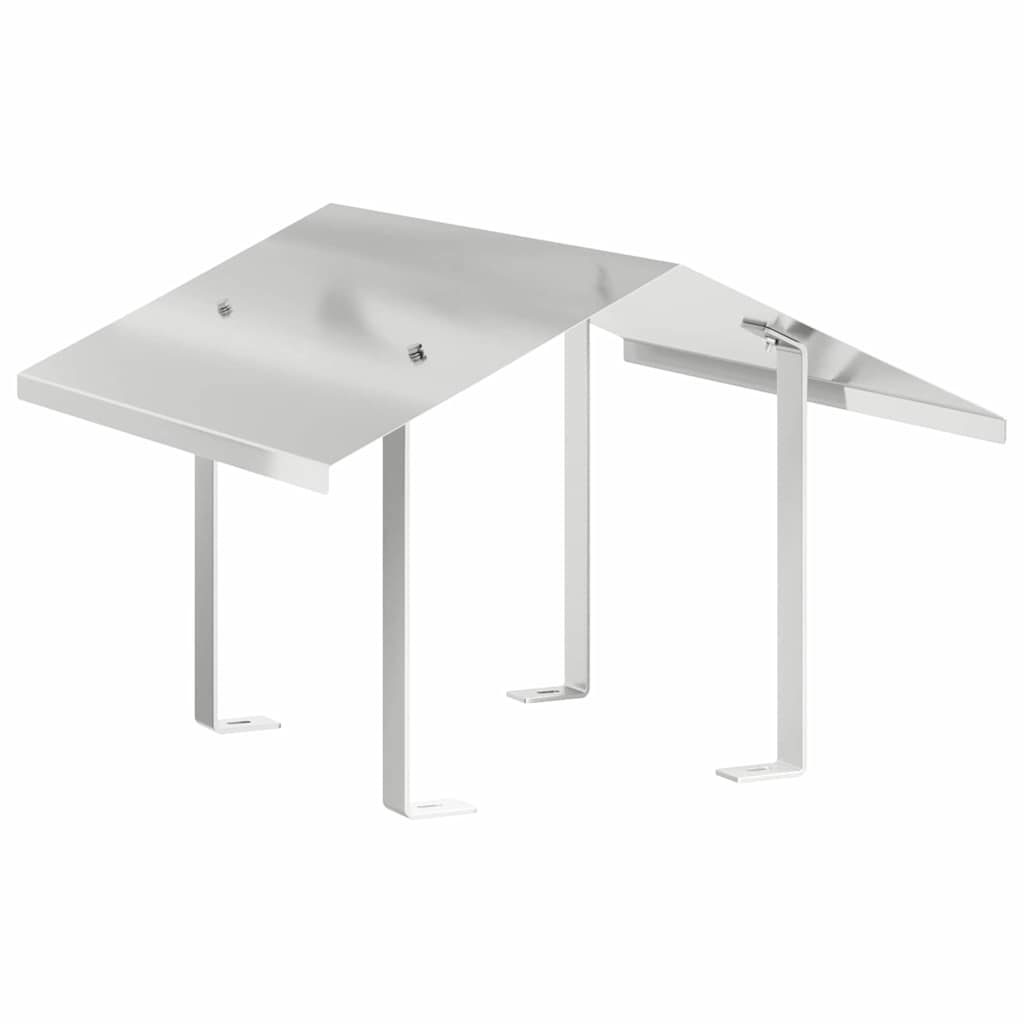 Vidaxl rookkap zilver 50 x 50 x 37 cm roestvrij staal