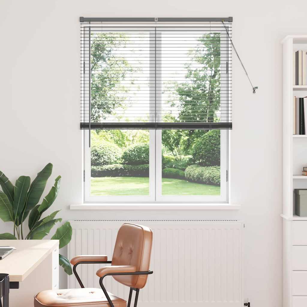 Vidaxl venetiaanse jaloezieën donkergrijs 175 x 100 cm aluminium