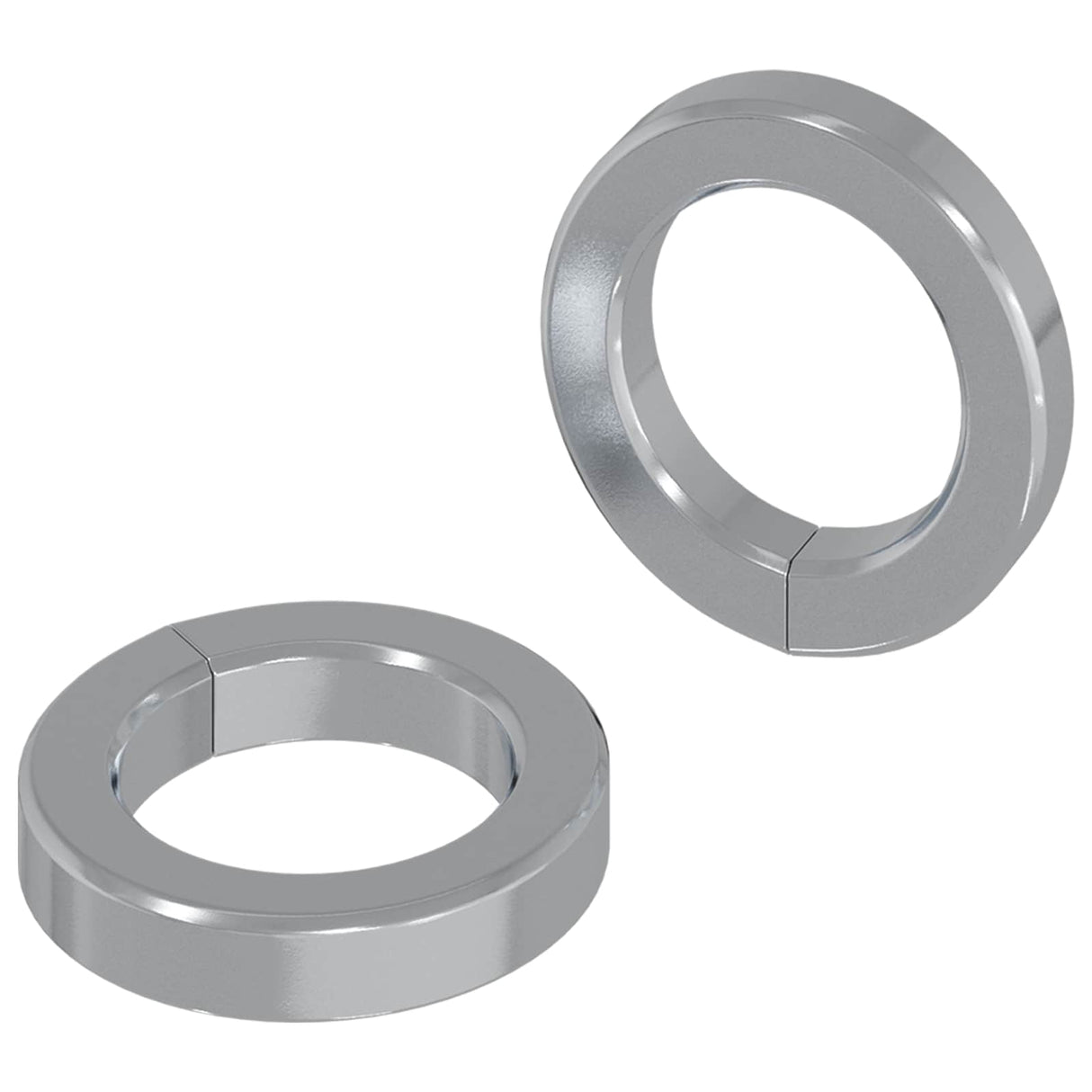 Vidaxl veer washer 2 pcs wit 13 x 1 mm ijzer