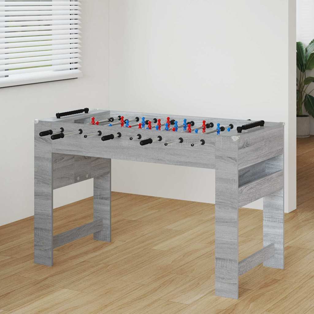 Vidaxl voetbaltafel grijs sonoma 125 x 60,5 x 80 cm bewerkt hout