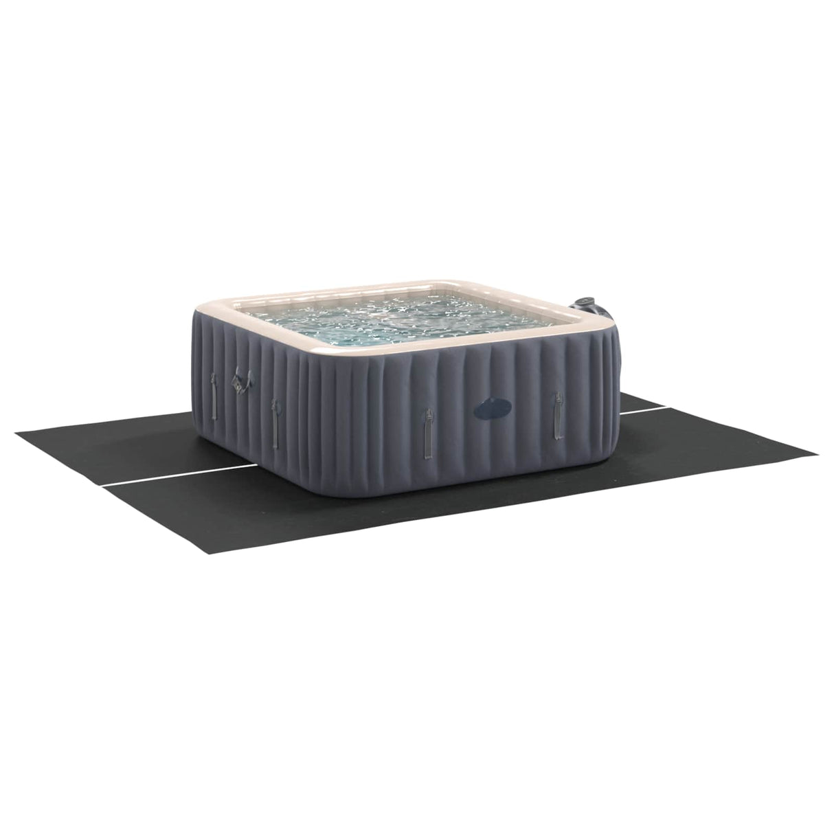 Vidaxl zwembad grondzeil zwart 300 x 220 x 0,1 cm niet-geweven stof