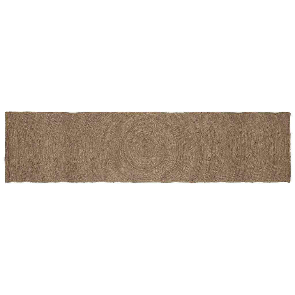 Vidaxl vloerkleden rechthoekig grijs 80 x 400 cm jute