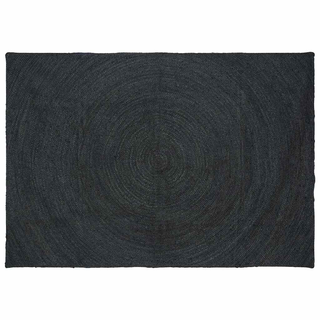 Vidaxl vloerkleden rechthoekig donkergrijs 160 x 230 cm jute