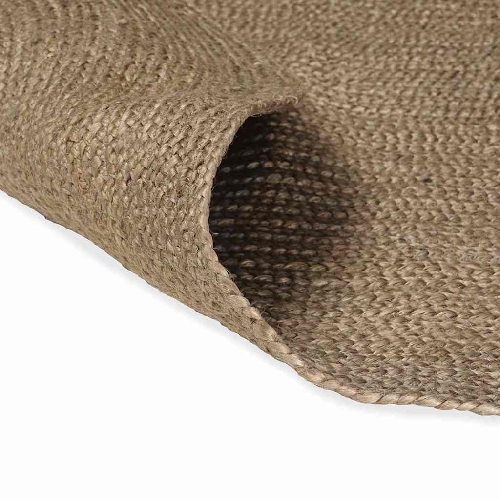 Vidaxl vloerkleden ovaal grijs 122 x 183 cm jute