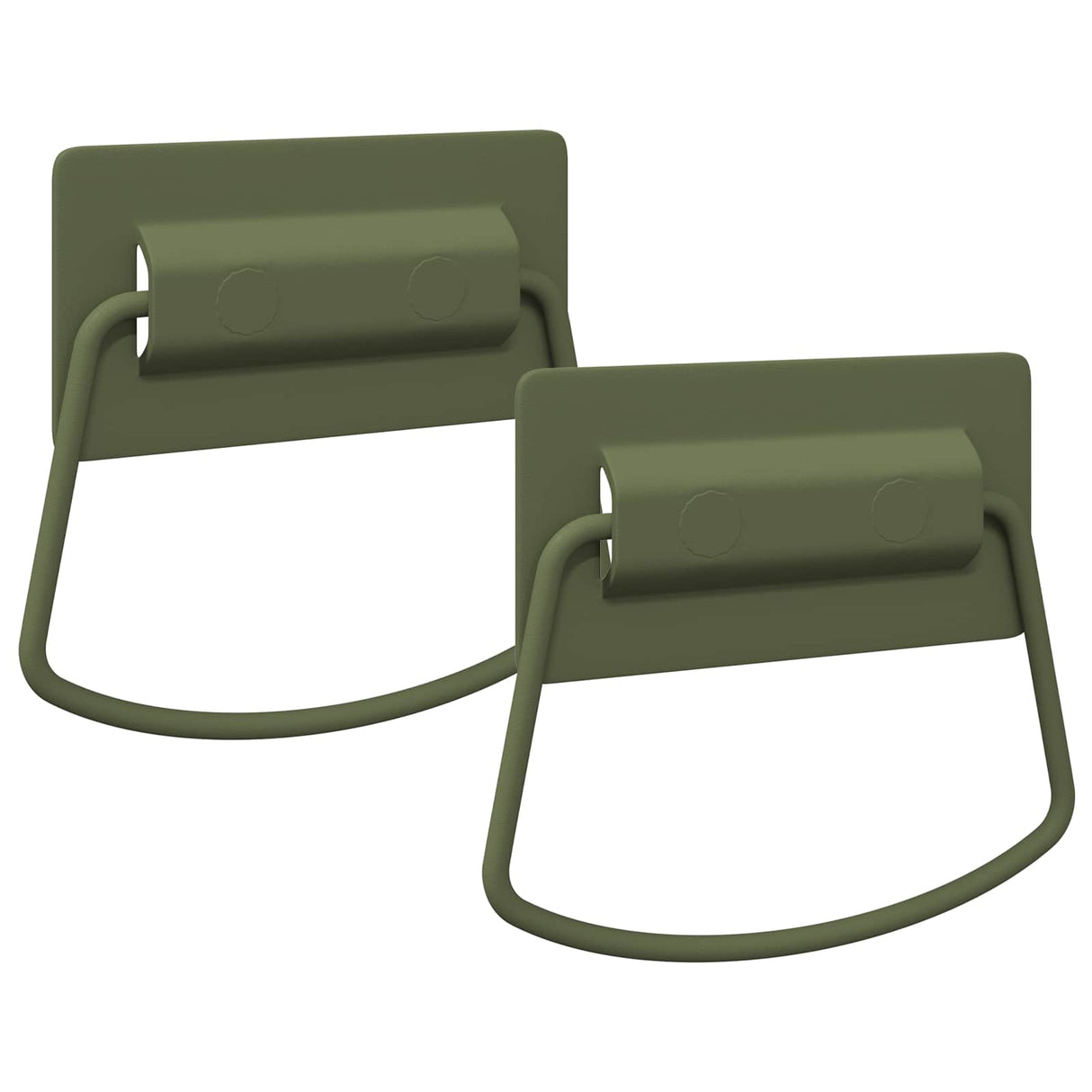 Vidaxl kast handvatten 2 pcs grijs 85 x 45 mm metaal