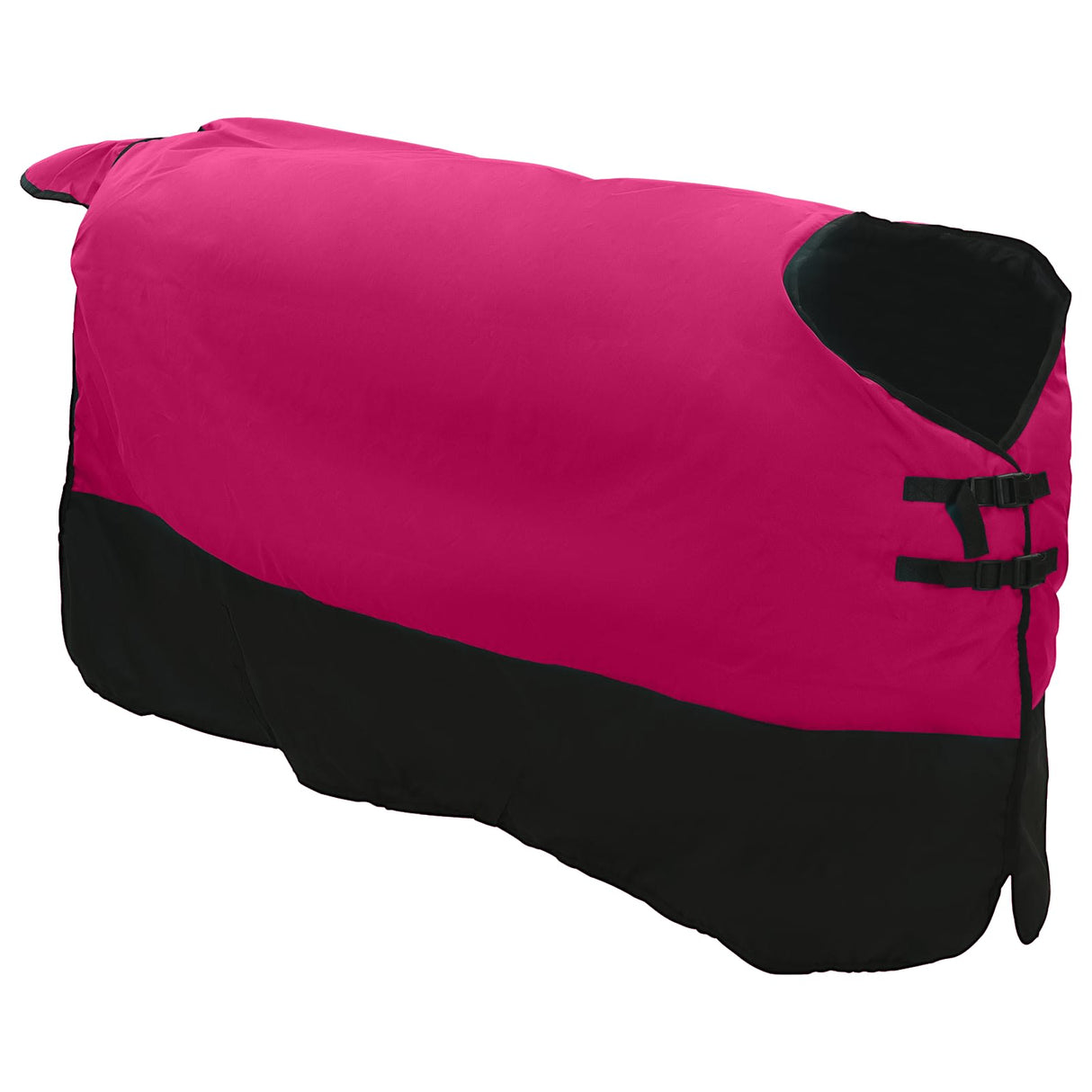 Vidaxl paardendeken roze en zwart 135 cm polyester