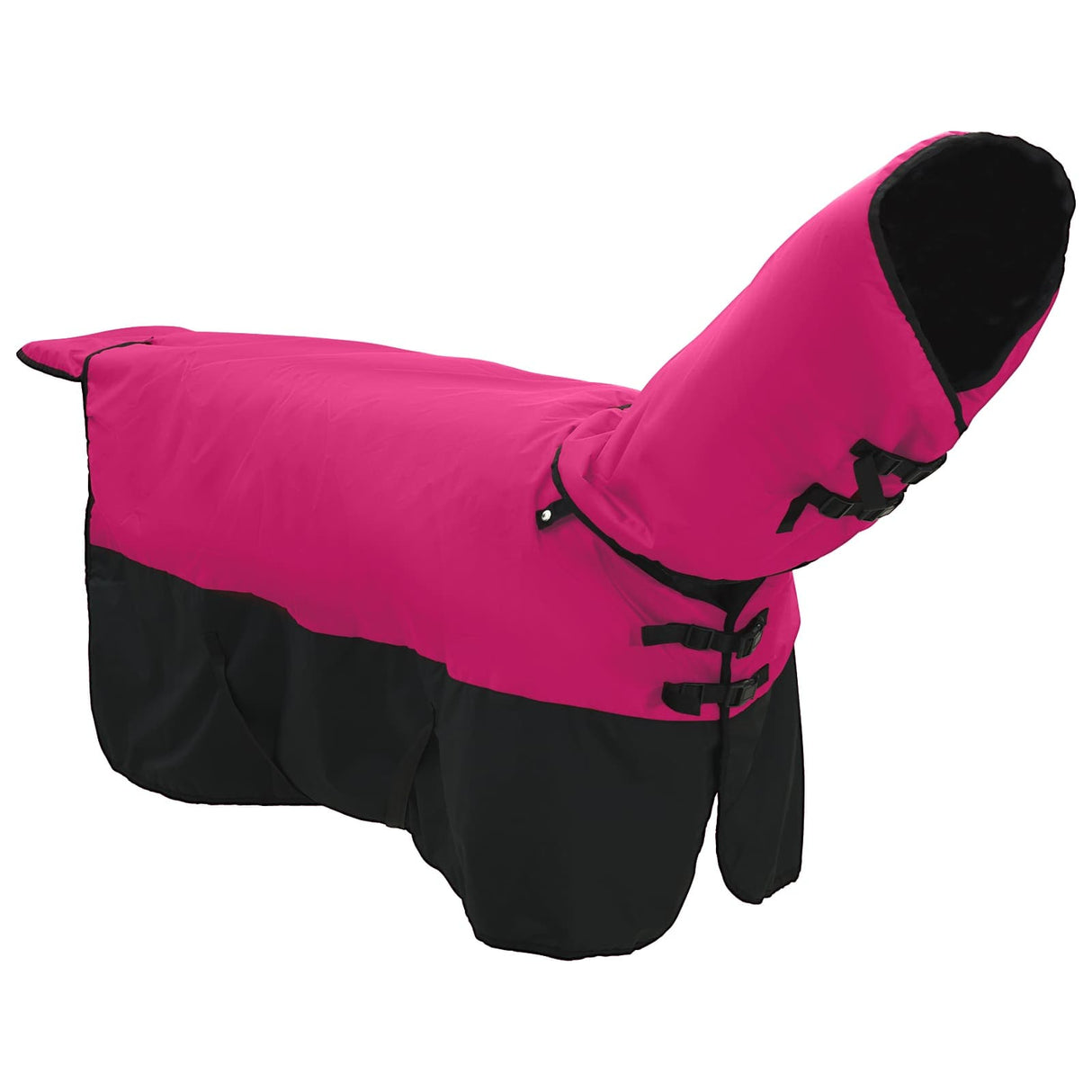 Vidaxl paardendeken roze en zwart 95 cm polyester