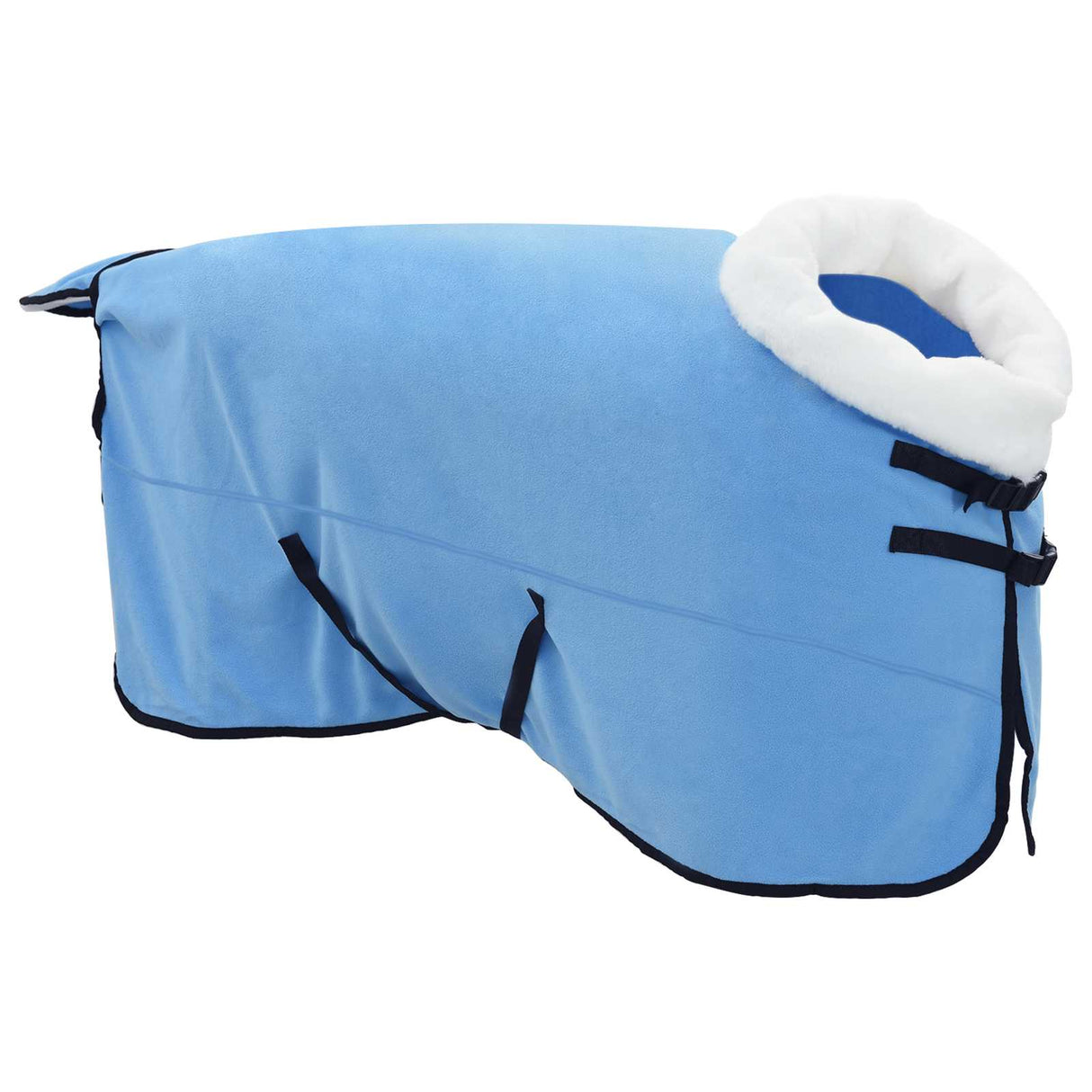 Vidaxl paardendeken volledige aqua 165 cm polar fleece