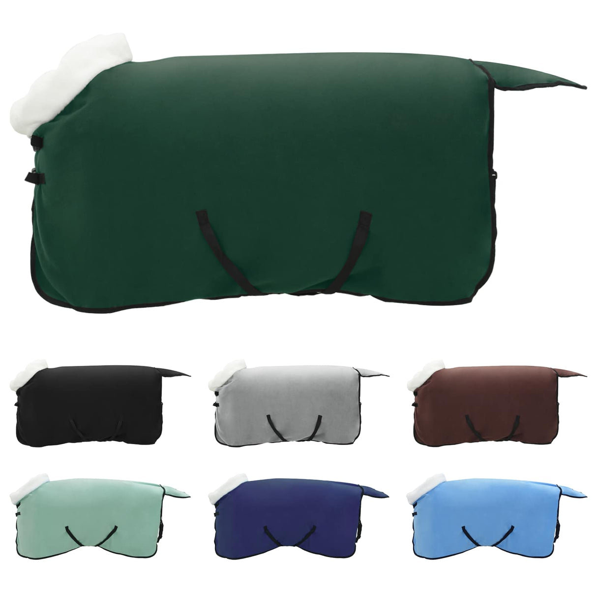 Vidaxl paardendeken volledig donkergroen 75 cm polar fleece