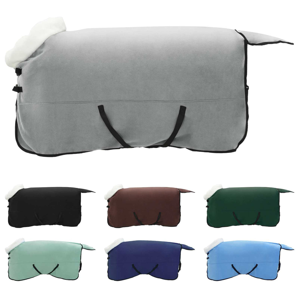 Vidaxl paardendeken volledig donkergroen 125 cm polar fleece