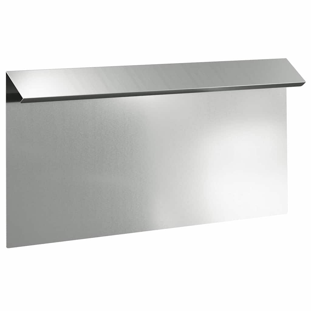 Vidaxl slakkenhekje 16 pcs zilver 50 x 3,5 x 25 cm
