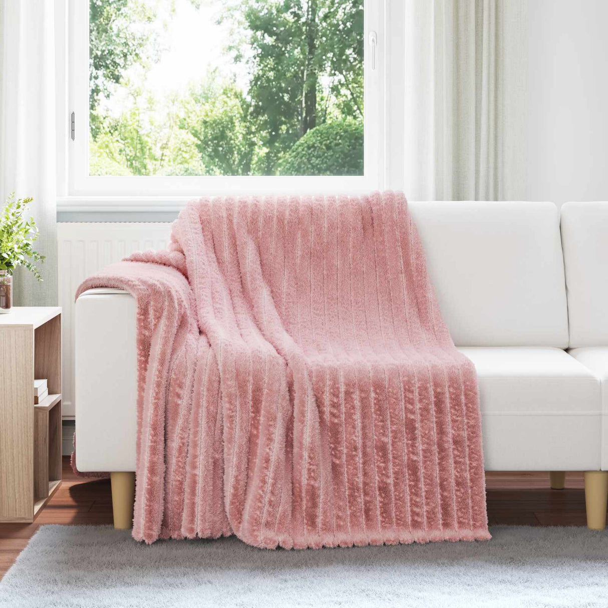 Vidaxl kleden 6 pcs roze 200 x 150 cm fleece