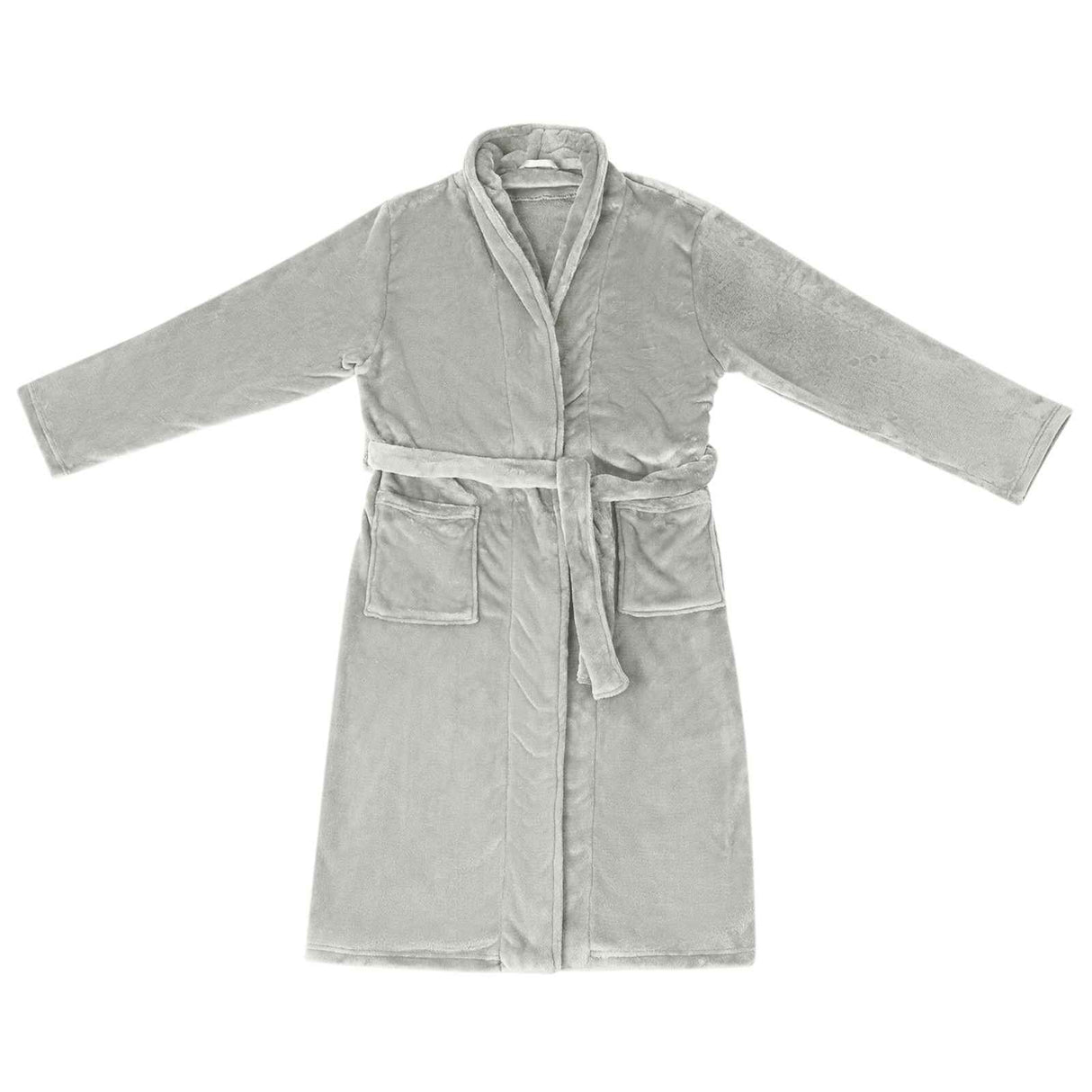 Vidaxl badjas zonder kap grijs xxl flanel