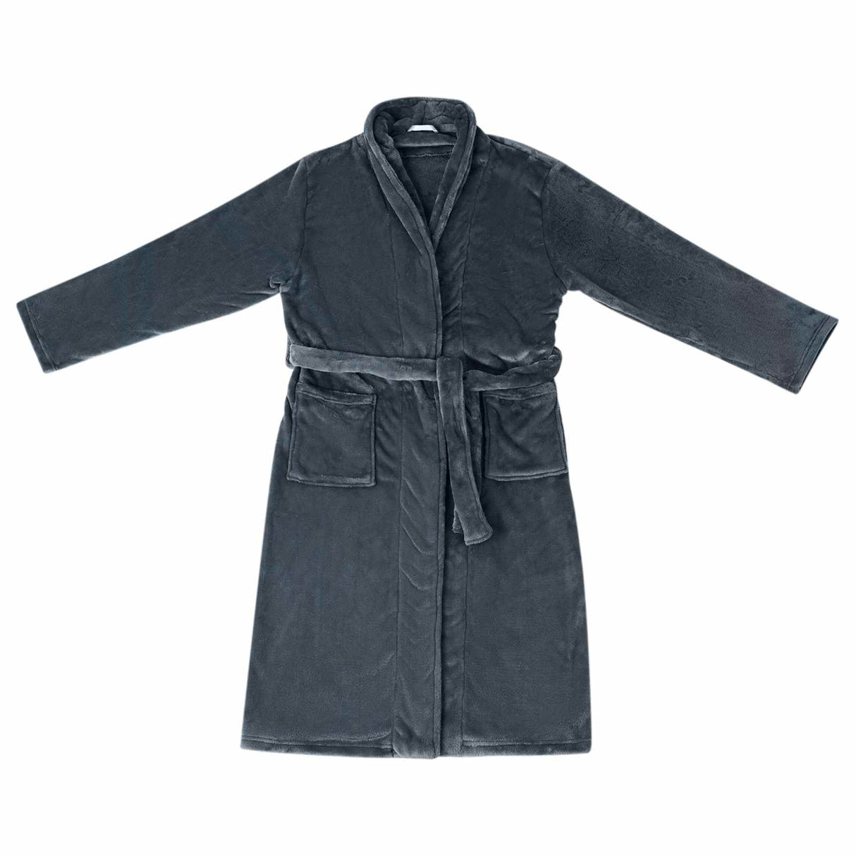 Vidaxl badjas zonder kap marineblauw m flanel