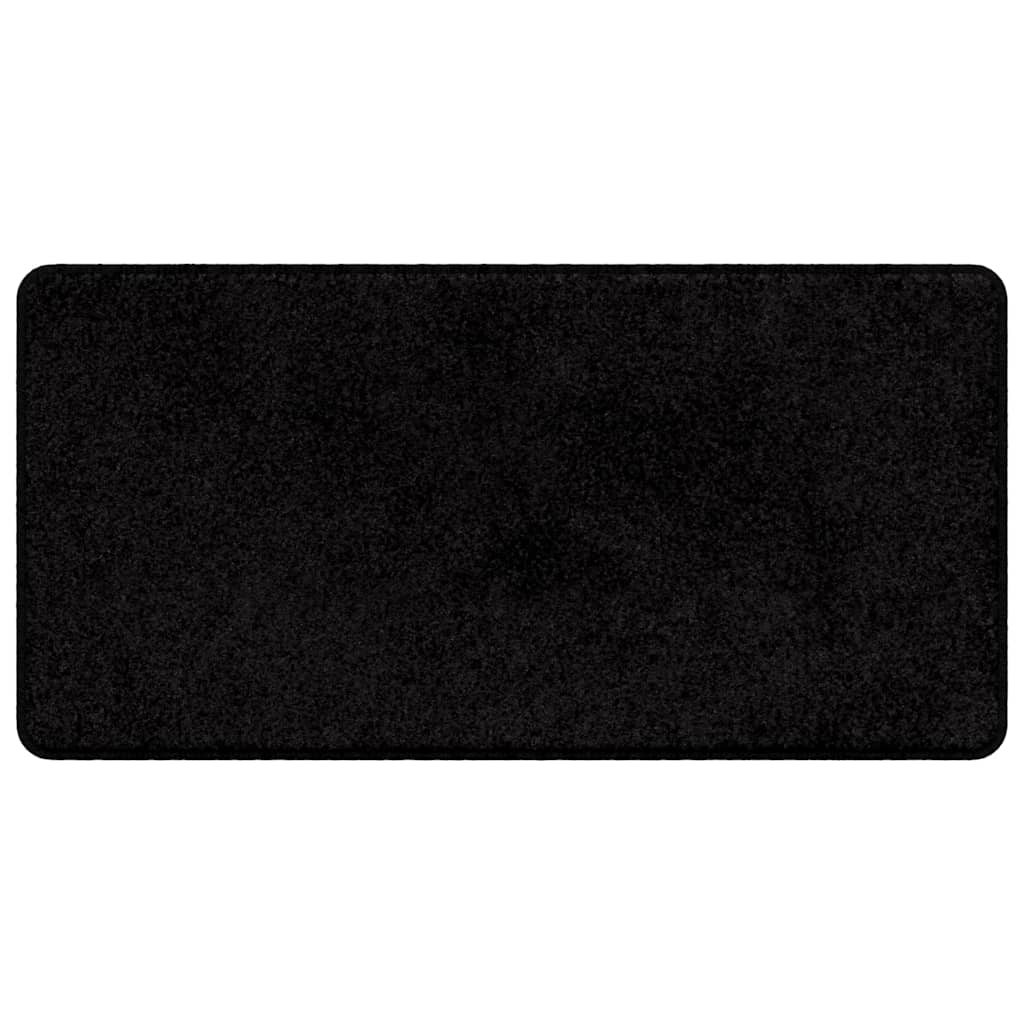 Vidaxl tapijt loper zwart 50 x 100 cm 100% polypropylene tuft