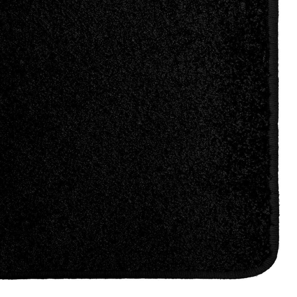 Vidaxl tapijt loper zwart 50 x 200 cm 100% polypropylene tuft