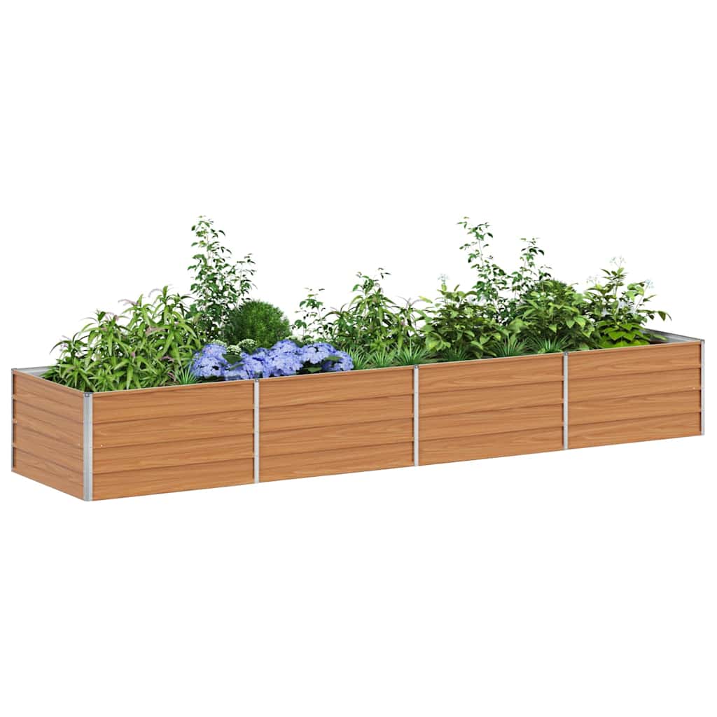Vidaxl verhoogde plantenbak licht bruin 320 x 80 x 45 cm