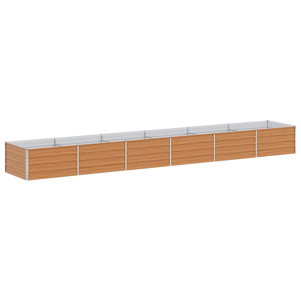 Vidaxl verhoogde plantenbak licht bruin 480 x 80 x 45 cm