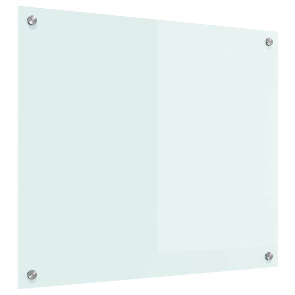 Vidaxl keuken achterwand wit 70 x 60 cm gehard glas