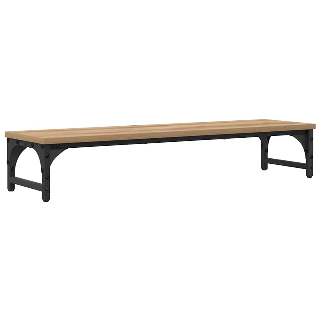 Vidaxl monitor stand artisan eiken 85 x 23 x 15,5 cm bewerkt hout