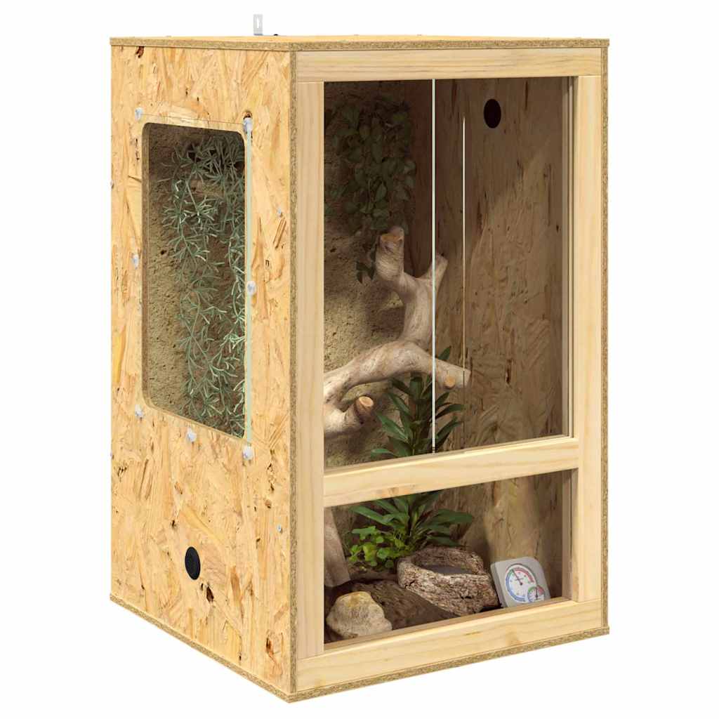 Vidaxl terrarium bruin 50 x 50 x 80 cm osb