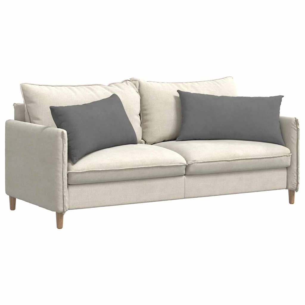 Vidaxl sofa kussens 2 stuks donkergrijs 80 x 40 cm stof