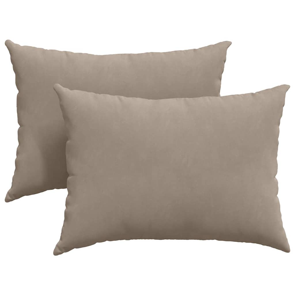 Vidaxl sofa kussens 2 stuks taupe 70 x 50 cm stof