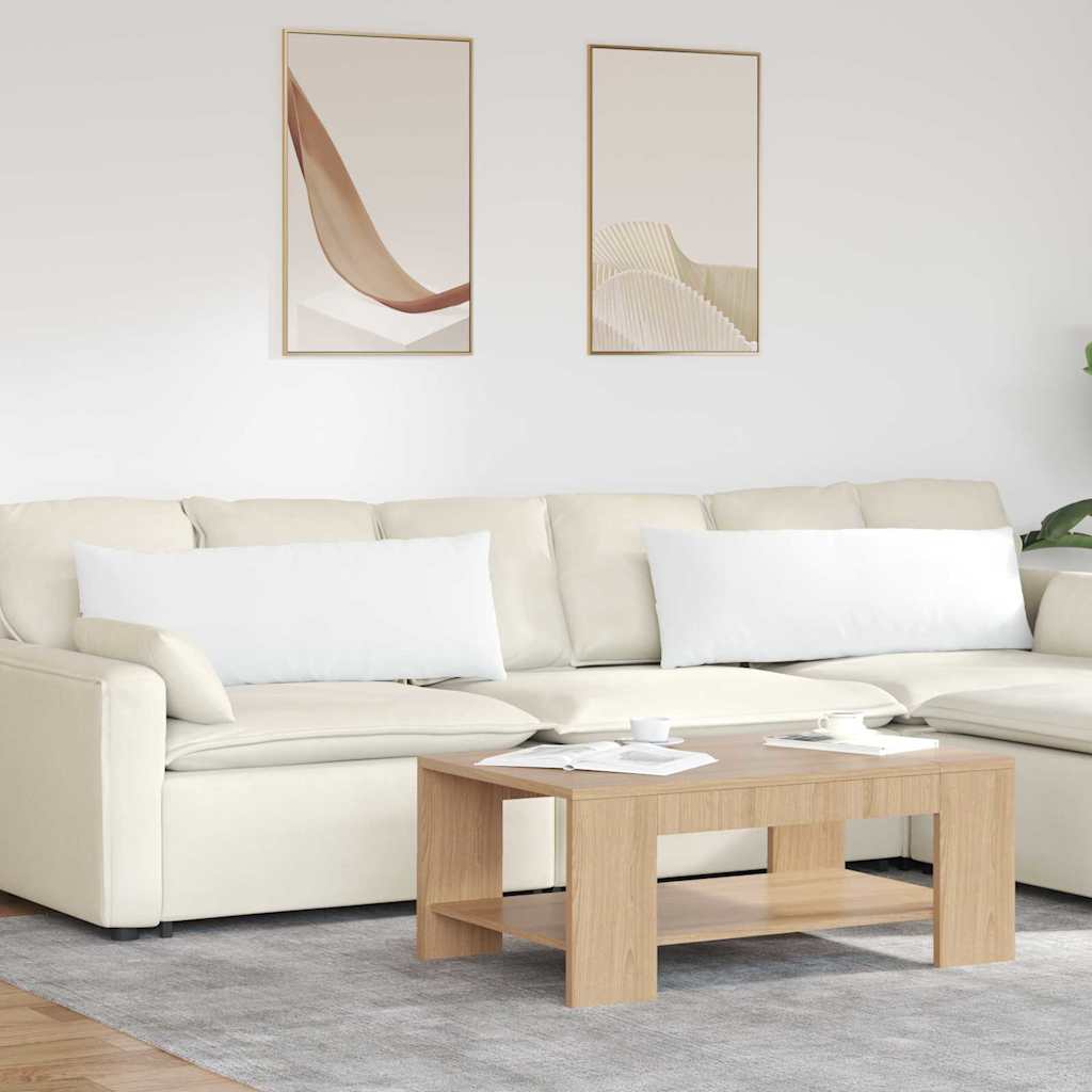 Vidaxl sofa kussens 2 pcs wit 120 x 40 cm stof